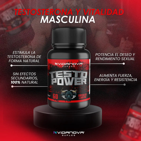 🦍Testo Power – Energía, Vitalidad y Testosterona Natural
