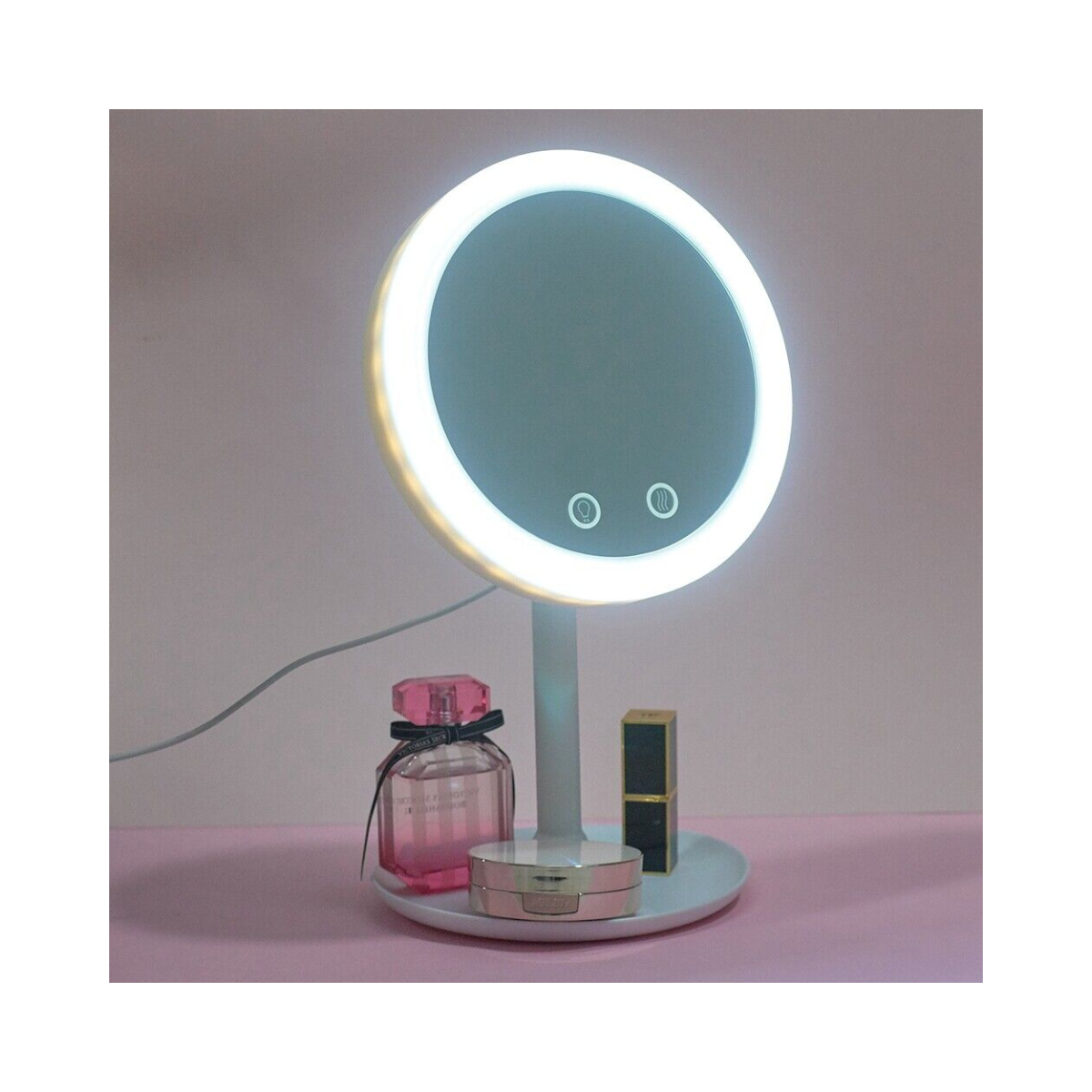 💎 Espejo de Maquillaje LED con Ventilador – Belleza y Tecnología en un Solo Producto