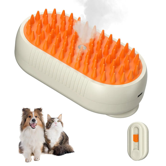 Cepillo Automático a Vapor 3 en 1 para Mascotas